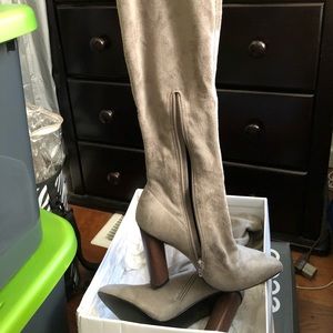 Knee high Grey boots